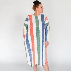 State the Label Hearth Dress in Rugby Stripe L/XL like new!